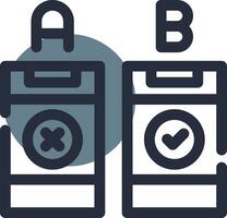 AB Testing Creative Icon Design vector