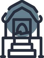 Chicken Coop Creative Icon Design vector