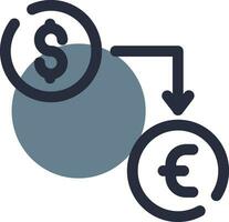 Currency Exchange Creative Icon Design vector