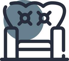 Armchair Creative Icon Design vector