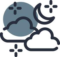 Cloudy Weather Creative Icon Design vector