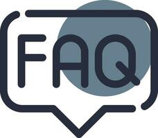 FAQ Creative Icon Design vector