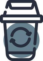 Trash Recycle Creative Icon Design vector