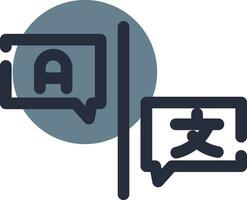 Language Barrier Creative Icon Design vector