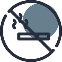 No Smoking Area Creative Icon Design vector