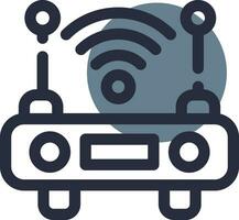 Wifi Router Creative Icon Design vector