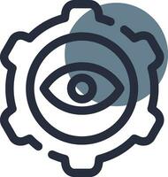 Eye Setting Creative Icon Design vector