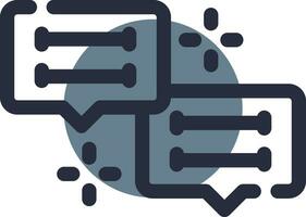 Conversation Creative Icon Design vector