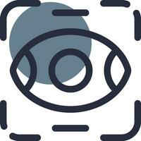 Eye Scanner Creative Icon Design vector