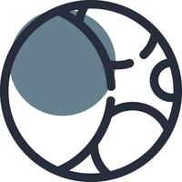 Moonphase Creative Icon Design vector