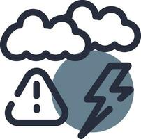 Weather Alert Creative Icon Design vector