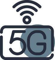 5g red creativo icono diseño vector