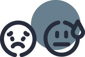 Basic Emotion Creative Icon Design vector