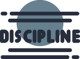 Discipline Creative Icon Design vector