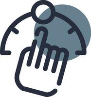 Gesture Control Creative Icon Design vector