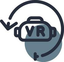 Virtual Reality Creative Icon Design vector