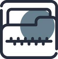 Zip Folder Creative Icon Design vector
