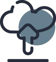 Cloud Upload Creative Icon Design vector