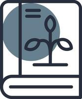 Botany Book Creative Icon Design vector