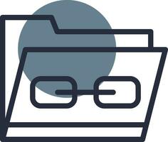 Link Folder Creative Icon Design vector