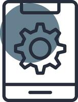 Mobile Setting Creative Icon Design vector