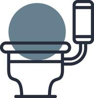 Toilet Creative Icon Design vector