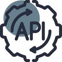 API Creative Icon Design vector