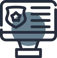 Online Police Creative Icon Design vector