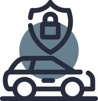 Anti Theft System Creative Icon Design vector