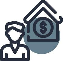 Broker Dealer Creative Icon Design vector