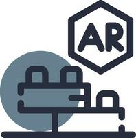 Ar Building Blocks Creative Icon Design vector