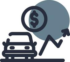 Car Loan Rates Creative Icon Design vector