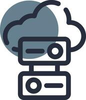 Cloud Storage Creative Icon Design vector