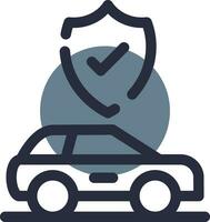 Car Insurance Creative Icon Design vector