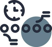 Circle Accent Timeline Creative Icon Design vector
