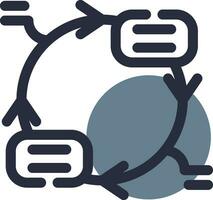 Continuous Cycle Creative Icon Design vector