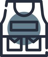 Bulletproof Vest Creative Icon Design vector