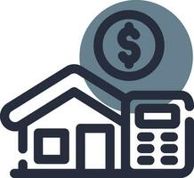 Home Loan Calculator Creative Icon Design vector