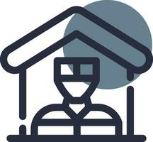 hipoteca fraude creativo icono diseño vector