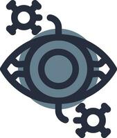 Eye Disease Creative Icon Design vector