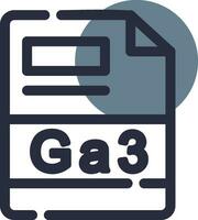 GA3 Creative Icon Design vector