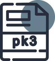 pk3 Creative Icon Design vector