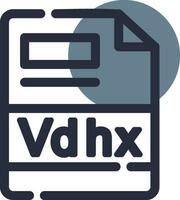 vdhx creativo icono diseño vector