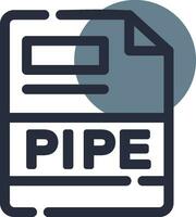 PIPE Creative Icon Design vector