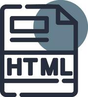 HTML Creative Icon Design vector