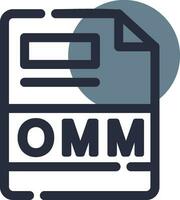 OMM Creative Icon Design vector