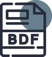 BDF Creative Icon Design vector