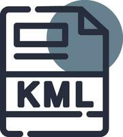 KML Creative Icon Design vector