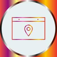 Unique Location Web Advertising Vector Icon