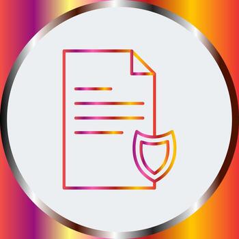 icono de vector de documento privado